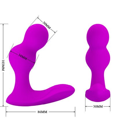 PRETTY LOVE - MASSAGER VIBRATEUR ANAL TERRANCE AVEC TÉLÉCOMMANDE