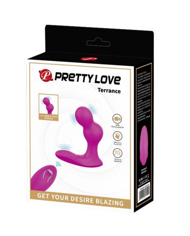 PRETTY LOVE - MASSAGER VIBRATEUR ANAL TERRANCE AVEC TÉLÉCOMMANDE