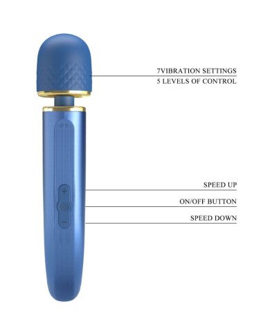 PRETTY LOVE - MASSEUR 7 MODES DE VIBRATION BLEU