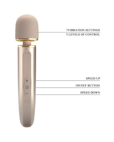 PRETTY LOVE - MASSEUR 7 MODES DE VIBRATION CHAMPAGNE