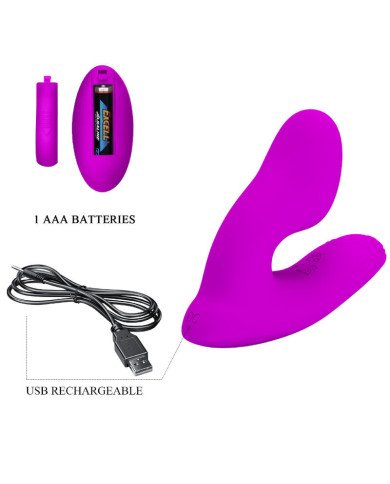 PRETTY LOVE - MASSEUR DE CLITORIS MELVIN AVEC TÉLÉCOMMANDE
