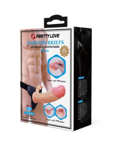 PRETTY LOVE - MAVIS HARNAIS CULOTTE UNIVERSELLE AVEC GODE 19 CM NATUREL