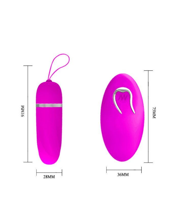 PRETTY LOVE - OEUF VIBRANT DEBBY AVEC CONTROL