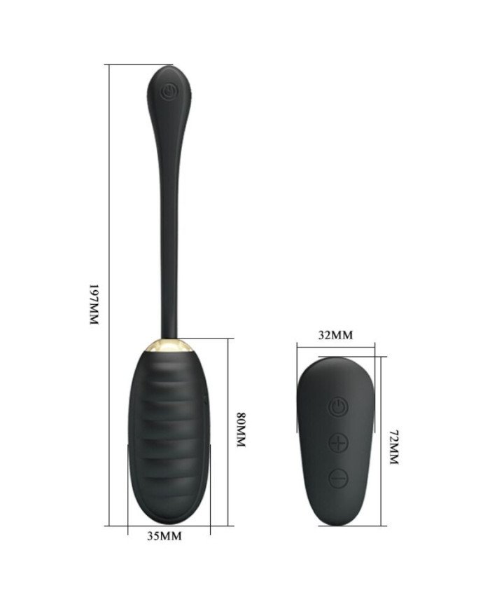 PRETTY LOVE - OEUF VIBRANT RECHARGEABLE DOREEN LUXURY NOIR