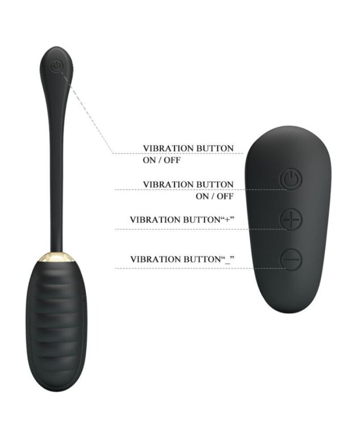 PRETTY LOVE - OEUF VIBRANT RECHARGEABLE DOREEN LUXURY NOIR