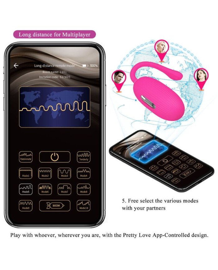 PRETTY LOVE - OEUF VIBRANT RECHARGEABLE DOREEN MAGENTA
