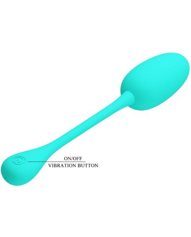 PRETTY LOVE - OEUF VIBRANT RECHARGEABLE KNUCKER VERT D'EAU