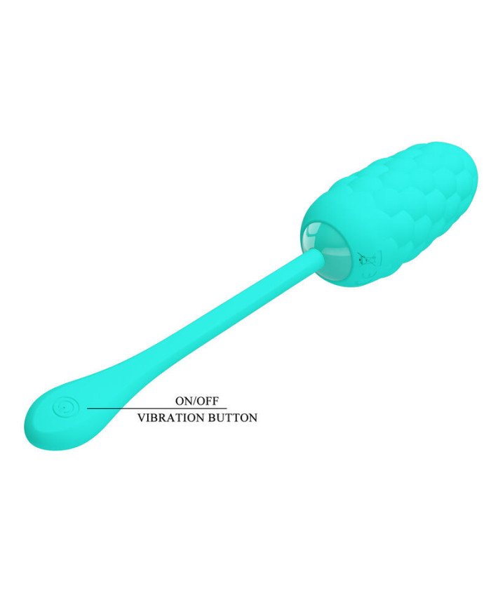 PRETTY LOVE - OEUF VIBRANT TEXTURE MARINE RECHARGEABLE AQUA GREEN