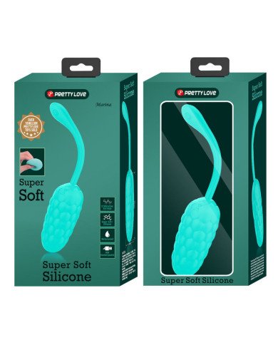 PRETTY LOVE - OEUF VIBRANT TEXTURE MARINE RECHARGEABLE AQUA GREEN