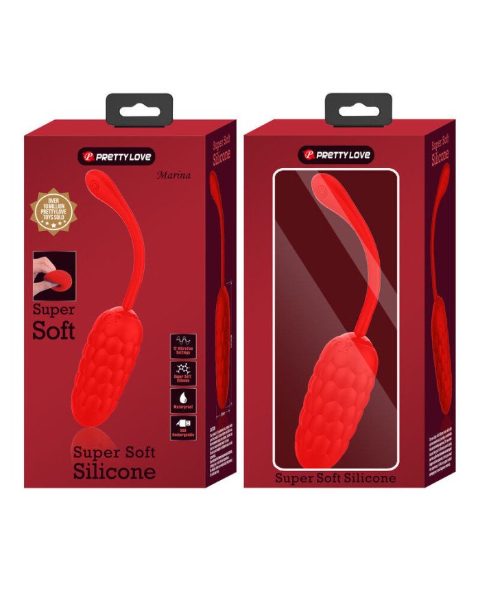 PRETTY LOVE - OEUF VIBRANT TEXTURE MARINE RECHARGEABLE ROUGE