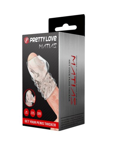 PRETTY LOVE - PÉNIS TRANSPARENT MATIAS PLUS ÉPAIS