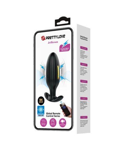 PRETTY LOVE - PLUG ANAL CONTRÔLÉ PAR APPLICATION JEFFERSON NOIR