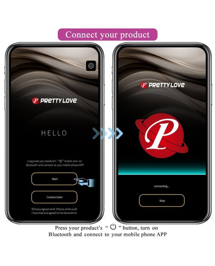 PRETTY LOVE - PLUG ANAL CONTRÔLÉ PAR APPLICATION JEFFERSON NOIR