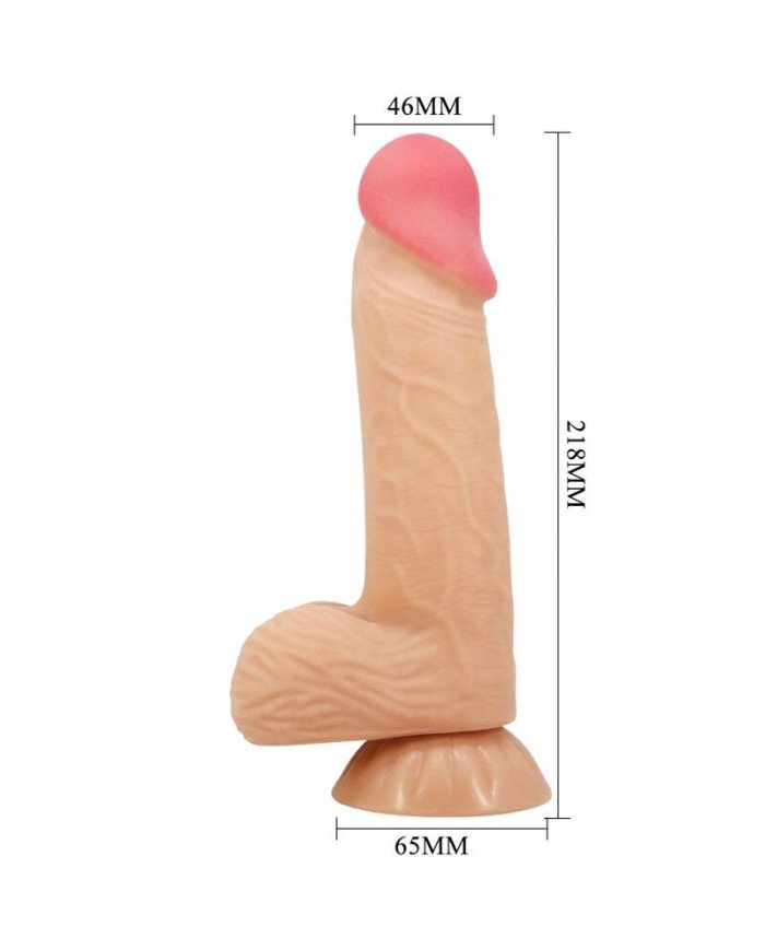 PRETTY LOVE - SÉRIE SLIDING SKIN GODE RÉALISTE AVEC VENTOUSE SLIDING SKIN 20,6 CM