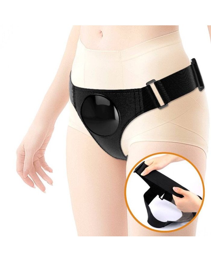 PRETTY LOVE - SLIP HARNAIS HARNAIS UNIVERSEL AVEC GODE MICHEAL 20 CM NOIR