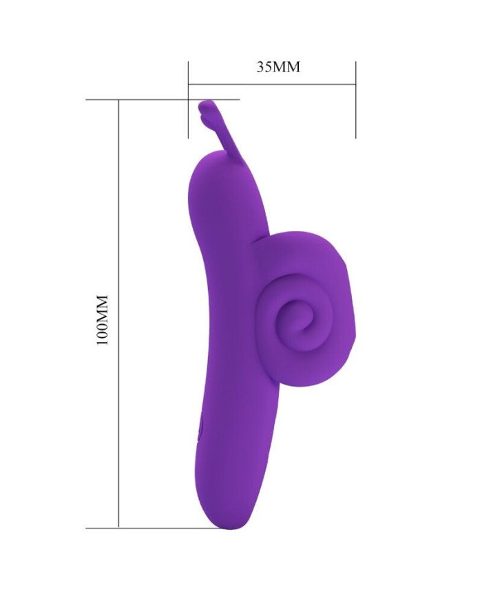 PRETTY LOVE - SNAIL PUISSANT STIMULATEUR DE DOIGTS VIOLET