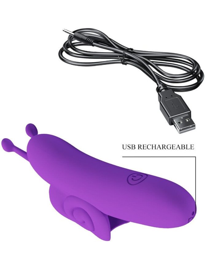 PRETTY LOVE - SNAIL PUISSANT STIMULATEUR DE DOIGTS VIOLET