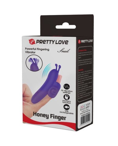 PRETTY LOVE - SNAIL PUISSANT STIMULATEUR DE DOIGTS VIOLET