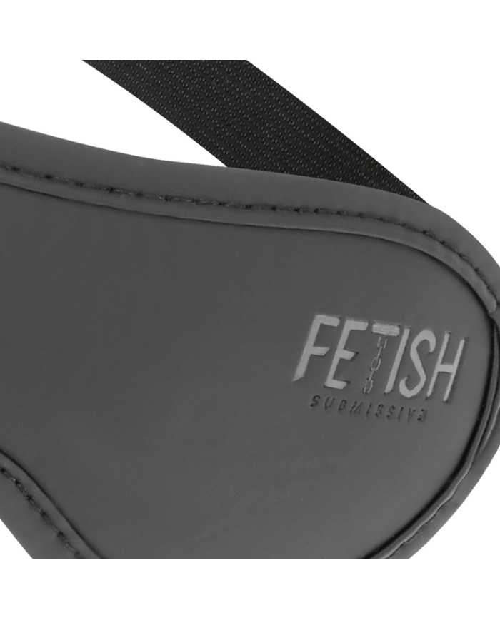 FETISH SUBMISSIVE - MASQUE EN CUIR VÉGAN II AVEC DOUBLURE EN NÉOPRÈNE
