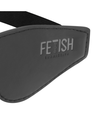 FETISH SUBMISSIVE - MASQUE EN CUIR VÉGAN AVEC DOUBLURE EN NÉOPRÈNE