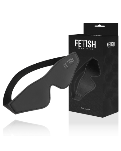 FETISH SUBMISSIVE - MASQUE EN CUIR VÉGAN AVEC DOUBLURE EN NÉOPRÈNE
