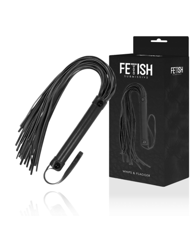 FETISH SUBMISSIVE - FOUET EN CUIR VÉGÉTALIEN