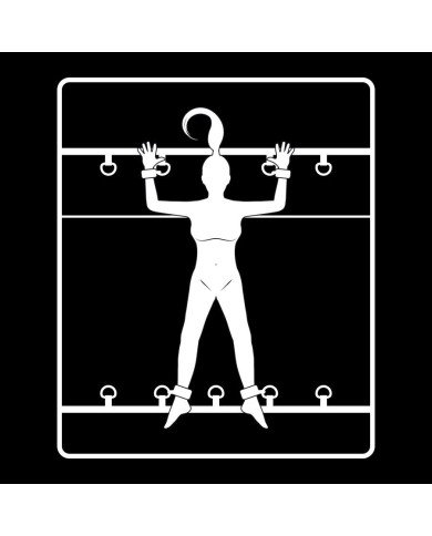 FETISH SUBMISSIVE - ENSEMBLE DE RETENUE DE LIT DE LUXE AVEC DOUBLURE EN NÉOPRÈNE