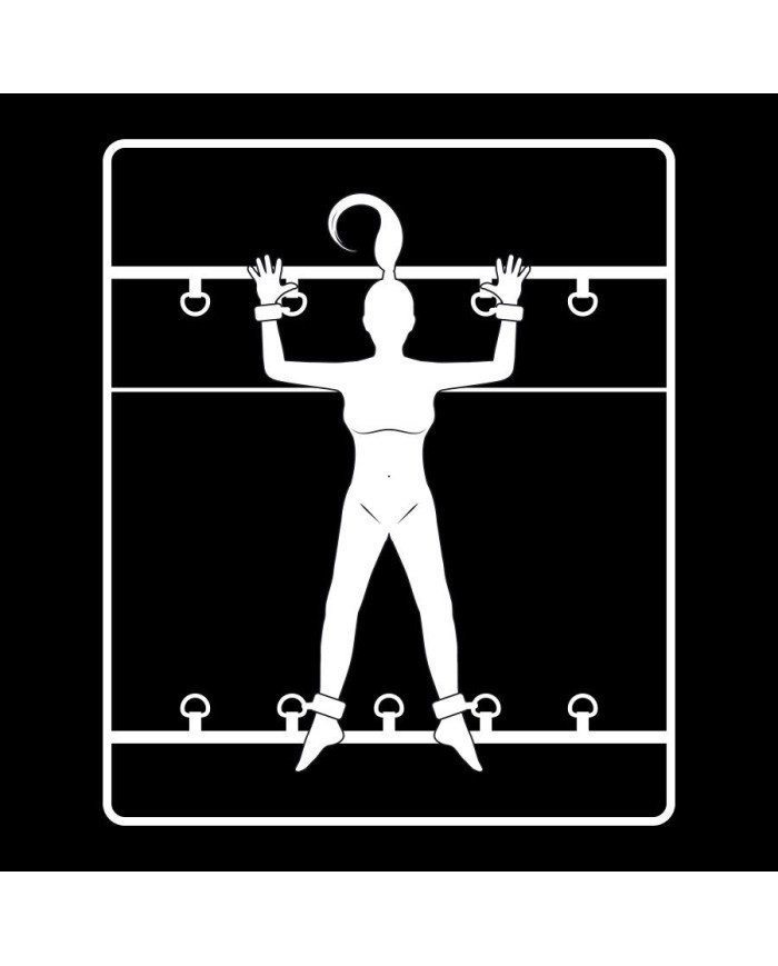 FETISH SUBMISSIVE - ENSEMBLE DE RETENUE DE LIT DE LUXE AVEC DOUBLURE EN NÉOPRÈNE