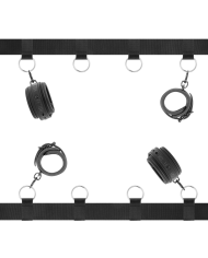 FETISH SUBMISSIVE - ENSEMBLE DE RETENUE DE LIT DE LUXE AVEC DOUBLURE EN NÉOPRÈNE
