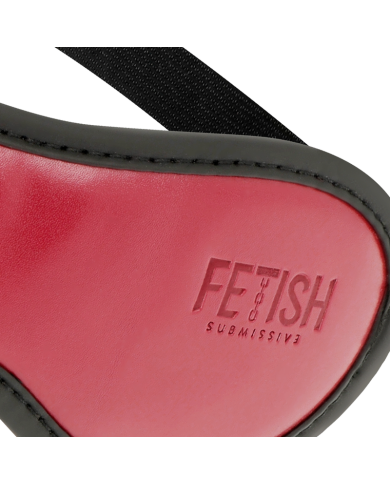 FETISH SUBMISSIVE DARK ROOM - MASQUE EN CUIR VÉGAN AVEC DOUBLURE EN NÉOPRÈNE