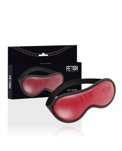 FETISH SUBMISSIVE DARK ROOM - MASQUE EN CUIR VÉGAN AVEC DOUBLURE EN NÉOPRÈNE