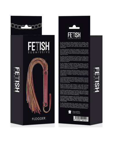 FETISH SUBMISSIVE DARK ROOM - FLOGGER EN CUIR VÉGÉTAL