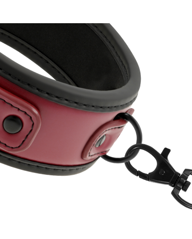 FETISH SUBMISSIVE DARK ROOM - COLLIER AVEC LAISSE AVEC DOUBLURE EN NÉOPRÈNE