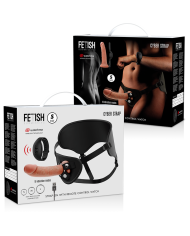 FETISH SUBMISSIVE CYBER STRAP - HARNAIS TÉLÉCOMMANDE ET BULLET VIBRANT TECHNOLOGIE WATCME M