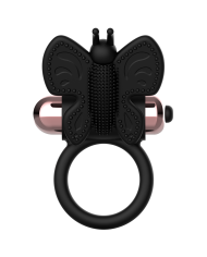 COQUETTE CHIC DESIRE - COCKRING PAPILLON AVEC VIBRATEUR NOIR / OR