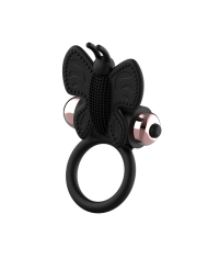 COQUETTE CHIC DESIRE - COCKRING PAPILLON AVEC VIBRATEUR NOIR / OR