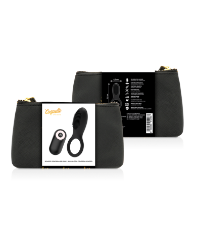 COQUETTE CHIC DESIRE - COCKRING TÉLÉCOMMANDE RECHARGEABLE NOIR / OR