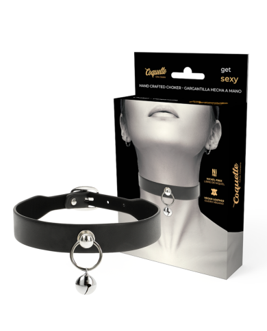 COQUETTE CHIC DESIRE - COLLIER CUIR VEGAN FEMME HOCHET/CERCEAU