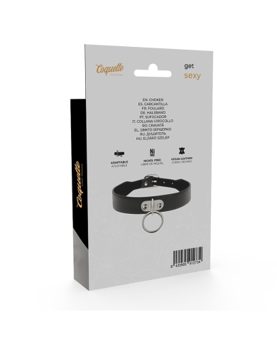 COQUETTE CHIC DESIRE - COLLIER EN CUIR VEGAN FEMME FÉTICHE