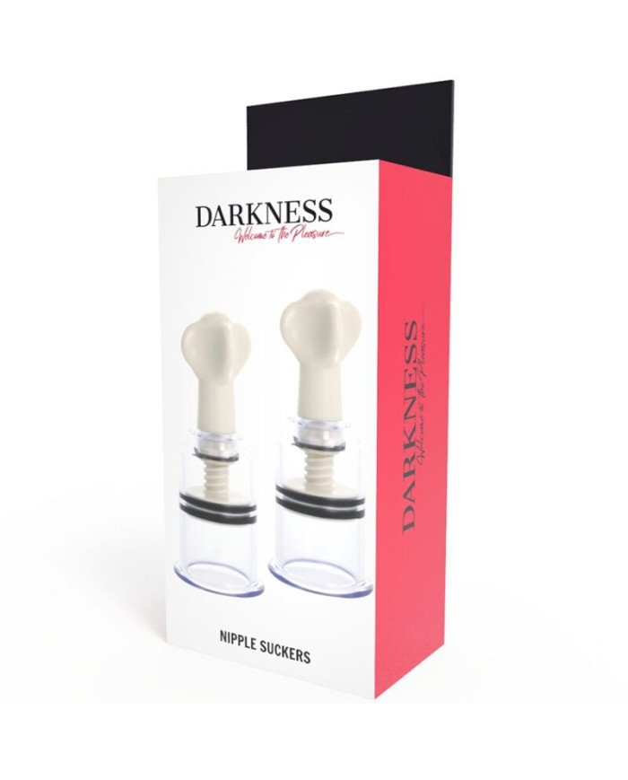 DARKNESS - VENTOUSE DE MAMELON TRANSPARENT DIAMÈTRE 5CM