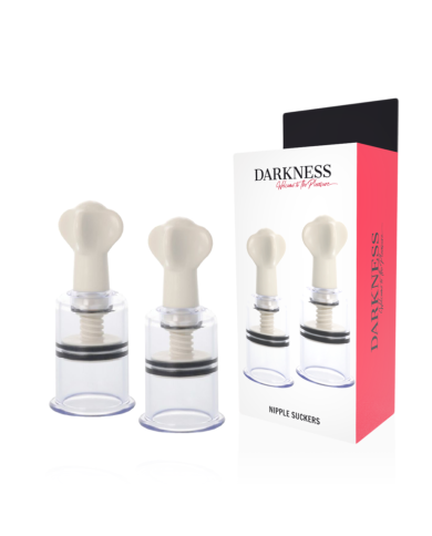 DARKNESS - VENTOUSE DE MAMELON TRANSPARENT DIAMÈTRE 5CM