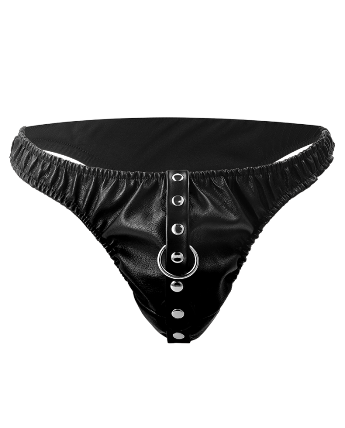 DARKNESS - CULOTTE NOIR AVEC LAISSE