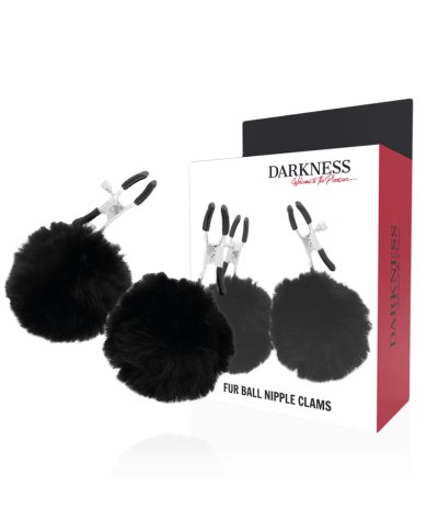 DARKNESS - PALOURDES À TAMPONS BOULES DE FOURRURE