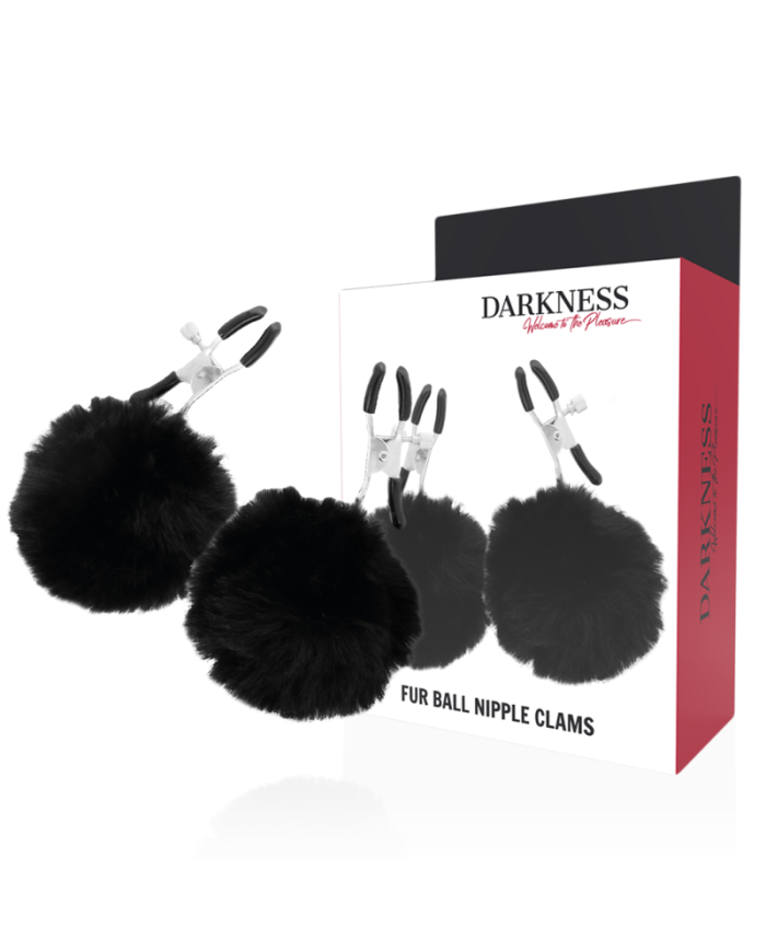 DARKNESS - PALOURDES À TAMPONS BOULES DE FOURRURE