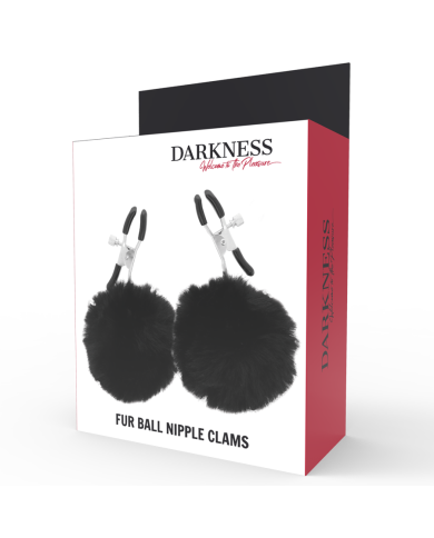 DARKNESS - PALOURDES À TAMPONS BOULES DE FOURRURE