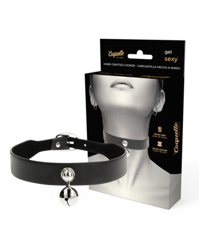 COQUETTE CHIC DESIRE - COLLIER EN CUIR VEGAN FEMME HOCHET