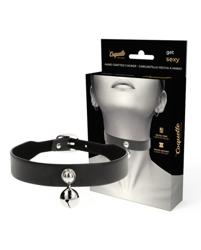 COQUETTE CHIC DESIRE - COLLIER EN CUIR VEGAN FEMME HOCHET