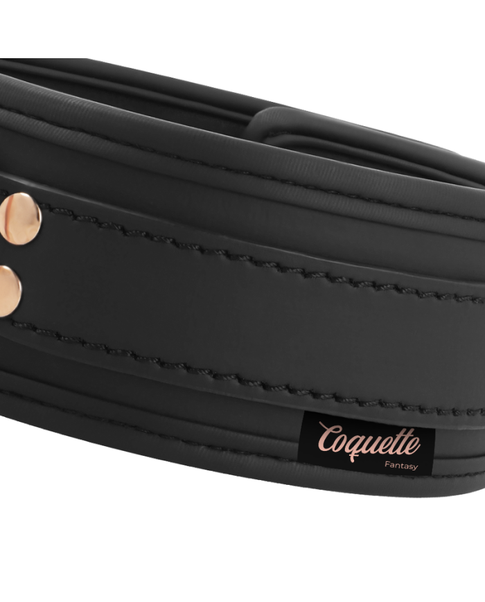 COQUETTE CHIC DESIRE - COLLIER FANTAISIE EN CUIR VÉGAN AVEC BRACELET ET DOUBLURE EN NÉOPRÈNE
