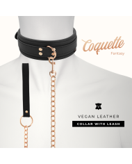 COQUETTE CHIC DESIRE - COLLIER FANTAISIE EN CUIR VÉGAN AVEC BRACELET ET DOUBLURE EN NÉOPRÈNE