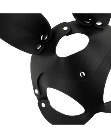 COQUETTE CHIC DESIRE - MASQUE EN CUIR VEGAN AVEC OREILLES DE LAPIN